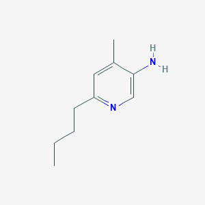 molecular formula C10H16N2 B2676122 6-丁基-4-甲基吡啶-3-胺 CAS No. 1694880-73-3