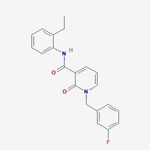 molecular formula C21H19FN2O2 B2676143 N-(2-ethylphenyl)-1-(3-fluorobenzyl)-2-oxo-1,2-dihydropyridine-3-carboxamide CAS No. 946301-38-8