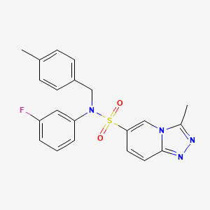 N-(3-fluorophenyl)-3-methyl-N-(4-methylbenzyl)[1,2,4]triazolo[4,3-a]pyridine-6-sulfonamide