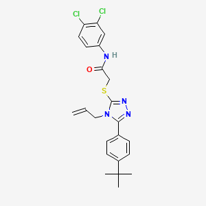 2-{[5-(4-tert-butylphenyl)-4-(prop-2-en-1-yl)-4H-1,2,4-triazol-3-yl]sulfanyl}-N-(3,4-dichlorophenyl)acetamide