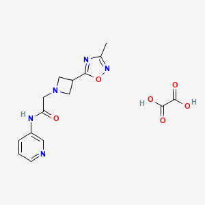 2-(3-(3-methyl-1,2,4-oxadiazol-5-yl)azetidin-1-yl)-N-(pyridin-3-yl)acetamide oxalate