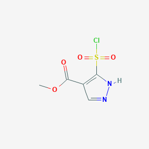 methyl 5-(chlorosulfonyl)-1H-pyrazole-4-carboxylate