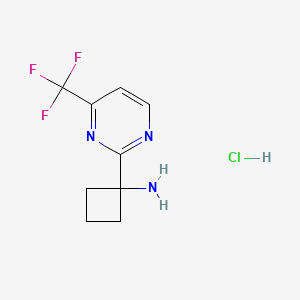 1-(4-(Trifluoromethyl)pyrimidin-2-yl)cyclobutan-1-amine hydrochloride