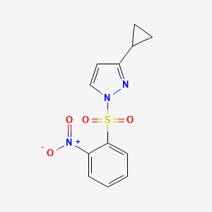 3-cyclopropyl-1-[(2-nitrophenyl)sulfonyl]-1H-pyrazole