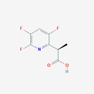 (2R)-2-(3,5,6-Trifluoropyridin-2-yl)propanoic acid