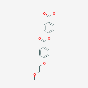 molecular formula C18H18O6 B267621 4-(Methoxycarbonyl)phenyl 4-(2-methoxyethoxy)benzoate 