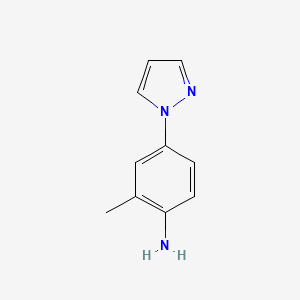 molecular formula C10H11N3 B2676210 2-Methyl-4-(1H-pyrazol-1-yl)aniline CAS No. 727993-37-5
