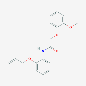 molecular formula C18H19NO4 B267622 N-[2-(allyloxy)phenyl]-2-(2-methoxyphenoxy)acetamide 