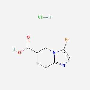 3-Bromo-5,6,7,8-tetrahydroimidazo[1,2-a]pyridine-6-carboxylic acid hydrochloride