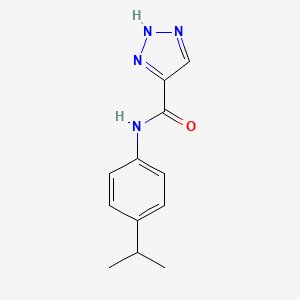 molecular formula C12H14N4O B2676227 N-(4-异丙基苯基)-1H-1,2,3-三唑-5-羧酰胺 CAS No. 936323-33-0