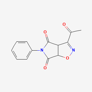 3-acetyl-5-phenyl-3aH-pyrrolo[3,4-d]isoxazole-4,6(5H,6aH)-dione