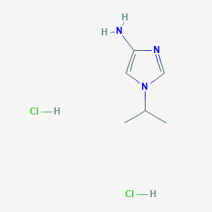 molecular formula C6H13Cl2N3 B2676235 1-Isopropyl-1H-imidazol-4-amine dihydrochloride CAS No. 2305253-15-8
