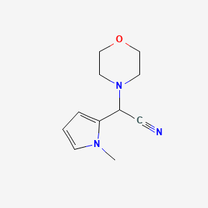 (1-methyl-1H-pyrrol-2-yl)(morpholin-4-yl)acetonitrile