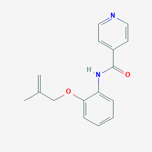 molecular formula C16H16N2O2 B267624 N-{2-[(2-methyl-2-propenyl)oxy]phenyl}isonicotinamide 