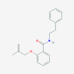 molecular formula C19H21NO2 B267625 2-[(2-methylprop-2-en-1-yl)oxy]-N-(2-phenylethyl)benzamide 