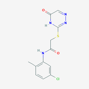 N-(5-chloro-2-methylphenyl)-2-((5-oxo-4,5-dihydro-1,2,4-triazin-3-yl)thio)acetamide