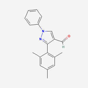 1-Phenyl-3-(2,4,6-trimethylphenyl)pyrazole-4-carbaldehyde
