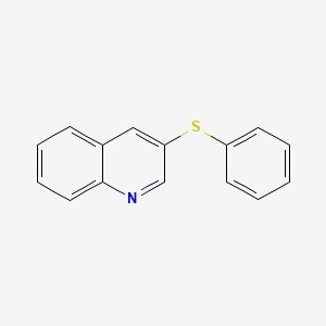 molecular formula C15H11NS B2676262 3-Phenylsulfanylquinoline CAS No. 87393-53-1