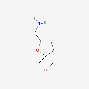molecular formula C7H13NO2 B2676275 2,5-二氧代螺[3.4]辛-6-基甲胺 CAS No. 2110261-55-5