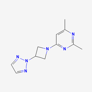 2,4-Dimethyl-6-[3-(triazol-2-yl)azetidin-1-yl]pyrimidine