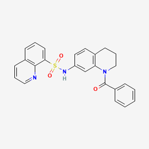 N-(1-benzoyl-1,2,3,4-tetrahydroquinolin-7-yl)quinoline-8-sulfonamide