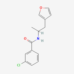 3-chloro-N-(1-(furan-3-yl)propan-2-yl)benzamide