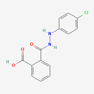 molecular formula C14H11ClN2O3 B2676305 2-{[2-(4-Chlorophenyl)hydrazino]carbonyl}benzenecarboxylic acid CAS No. 109187-07-7
