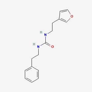 molecular formula C15H18N2O2 B2676313 1-(2-(呋喃-3-基)乙基)-3-苯乙基脲 CAS No. 1428371-12-3