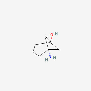 molecular formula C7H13NO B2676316 5-Aminobicyclo[3.1.1]heptan-1-ol CAS No. 2091526-30-4