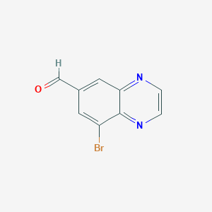 molecular formula C9H5BrN2O B2676325 8-Bromoquinoxaline-6-carbaldehyde CAS No. 2248276-72-2