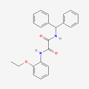 molecular formula C23H22N2O3 B2676347 N1-benzhydryl-N2-(2-ethoxyphenyl)oxalamide CAS No. 941963-68-4
