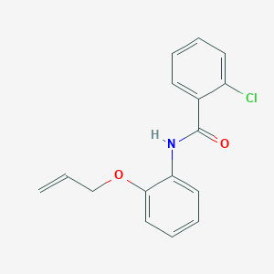 molecular formula C16H14ClNO2 B267635 N-[2-(allyloxy)phenyl]-2-chlorobenzamide 