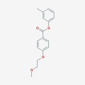 molecular formula C17H18O4 B267636 3-Methylphenyl 4-(2-methoxyethoxy)benzoate 