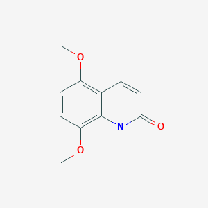 molecular formula C13H15NO3 B2676361 5,8-Dimethoxy-1,4-dimethylquinolin-2(1H)-one CAS No. 131451-78-0