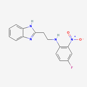 N-[2-(1H-1,3-benzodiazol-2-yl)ethyl]-4-fluoro-2-nitroaniline