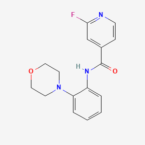 2-fluoro-N-[2-(morpholin-4-yl)phenyl]pyridine-4-carboxamide