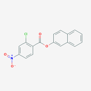 molecular formula C17H10ClNO4 B2676386 萘-2-基-2-氯-4-硝基苯甲酸酯 CAS No. 313250-54-3