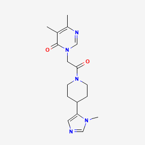 5,6-Dimethyl-3-[2-[4-(3-methylimidazol-4-yl)piperidin-1-yl]-2-oxoethyl]pyrimidin-4-one
