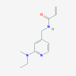 molecular formula C12H17N3O B2676410 N-[[2-[Ethyl(methyl)amino]pyridin-4-yl]methyl]prop-2-enamide CAS No. 2411235-84-0