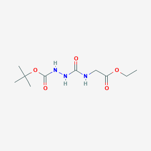 ethyl 2-({N'-[(tert-butoxy)carbonyl]hydrazinecarbonyl}amino)acetate