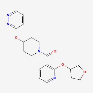 (4-(Pyridazin-3-yloxy)piperidin-1-yl)(2-((tetrahydrofuran-3-yl)oxy)pyridin-3-yl)methanone