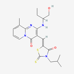 (Z)-5-((2-((1-hydroxybutan-2-yl)amino)-9-methyl-4-oxo-4H-pyrido[1,2-a]pyrimidin-3-yl)methylene)-3-isobutyl-2-thioxothiazolidin-4-one