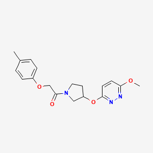 1-(3-((6-Methoxypyridazin-3-yl)oxy)pyrrolidin-1-yl)-2-(p-tolyloxy)ethanone