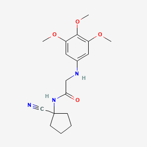 N-(1-cyanocyclopentyl)-2-[(3,4,5-trimethoxyphenyl)amino]acetamide
