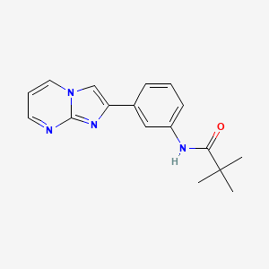 N-(3-(imidazo[1,2-a]pyrimidin-2-yl)phenyl)pivalamide