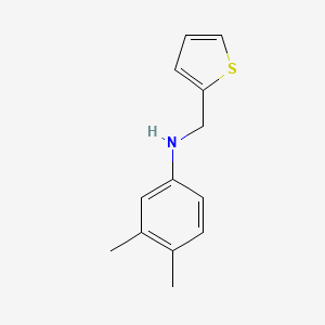 molecular formula C13H15NS B2676476 3,4-dimethyl-N-(thiophen-2-ylmethyl)aniline CAS No. 392726-25-9