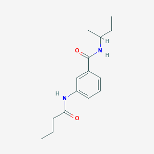 molecular formula C15H22N2O2 B267648 N-(sec-butyl)-3-(butyrylamino)benzamide 