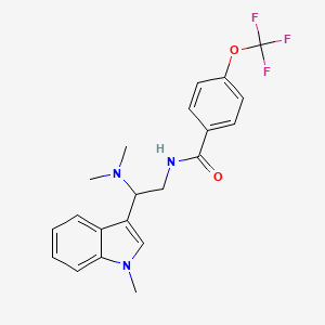 N-(2-(dimethylamino)-2-(1-methyl-1H-indol-3-yl)ethyl)-4-(trifluoromethoxy)benzamide