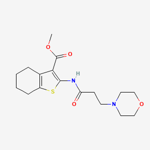 molecular formula C17H24N2O4S B2676489 Methyl 2-(3-morpholinopropanamido)-4,5,6,7-tetrahydrobenzo[b]thiophene-3-carboxylate CAS No. 315685-17-7