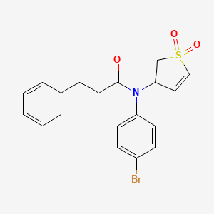 N-(4-bromophenyl)-N-(1,1-dioxido-2,3-dihydrothien-3-yl)-3-phenylpropanamide